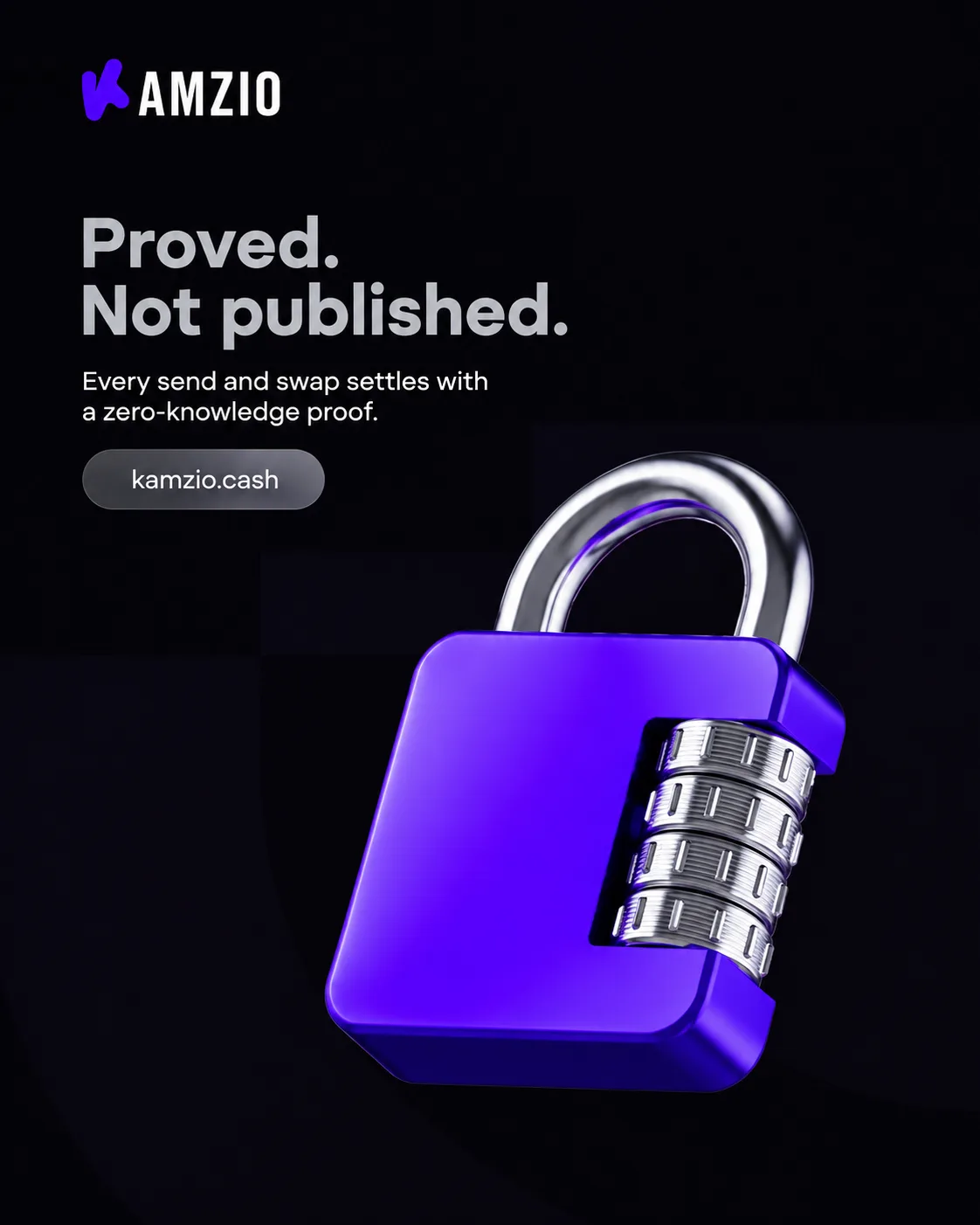 Kamzio Pay — shielded pool